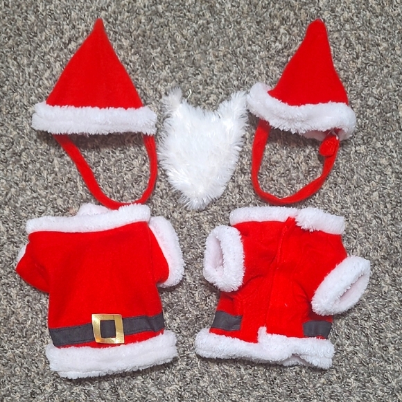 2 Xs Pet Santa Outfits For Christmas. - Picture 1 of 4
